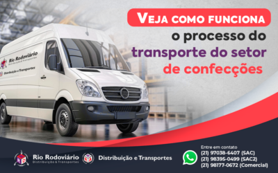 Veja como funciona o processo do transporte do setor de confecções